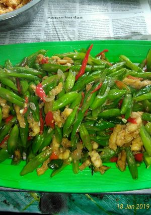 Foto resep Oseng buncis tempe enak