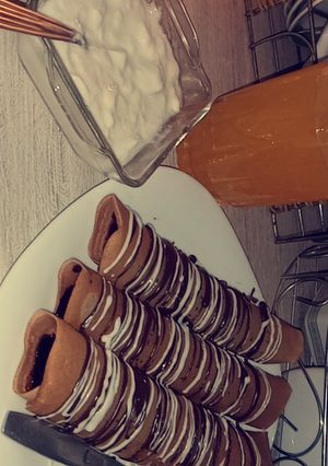 صورة لوصفة كريب بالشوكولاتة