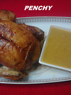 Una foto de Pollo asado super crujiente y super picante