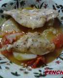Guiso de pollo en blanco