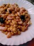 Ensalada de garbanzos con gambitas