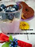 350 🍶Bicchiere goloso allo yogurt, mirtilli e mandorle 🍇