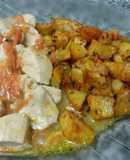 Pechuga de pollo a la salsa inglesa
