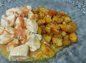 Una foto de Pechuga de pollo a la salsa inglesa
