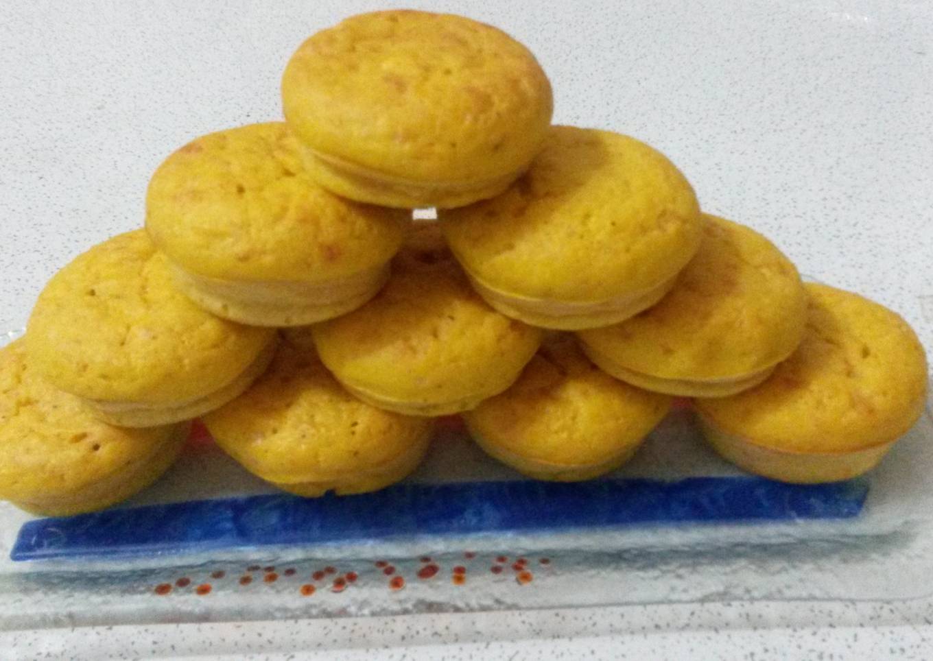 Budines de calabaza y queso crema