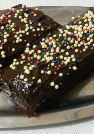 Una foto de Pionono de chocolate con crema dulce!!!!!