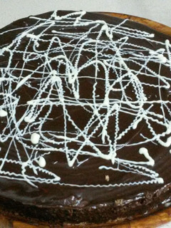 Una foto de Torta de choco café cumpleaños Ivana