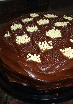 Una foto de Tentación de triple chocolate