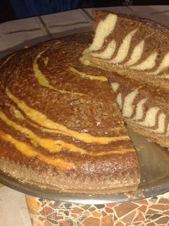 Una foto de Torta zebra