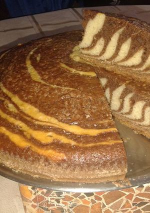 Una foto de Torta zebra