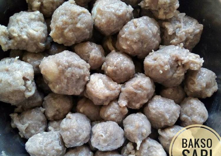 Resep Bola bakso sapi urat #bikinramadanberkesan, Enak Banget