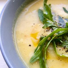 Spiced Leek, Potato and Parsnip Soup A picture of Spiced Leek, Potato and Parsnip Soup.