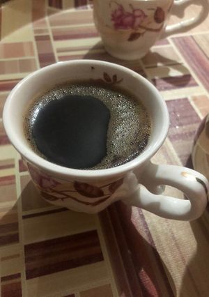 صورة لوصفة قهوة بالطريقة التركية