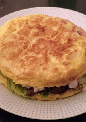 Una foto de Tortilla de patata vegetal