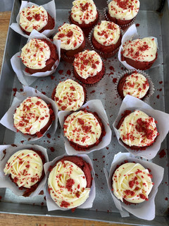 Una foto de Cupcakes Red velvet