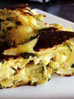 Una foto de Tortilla de zucchinis