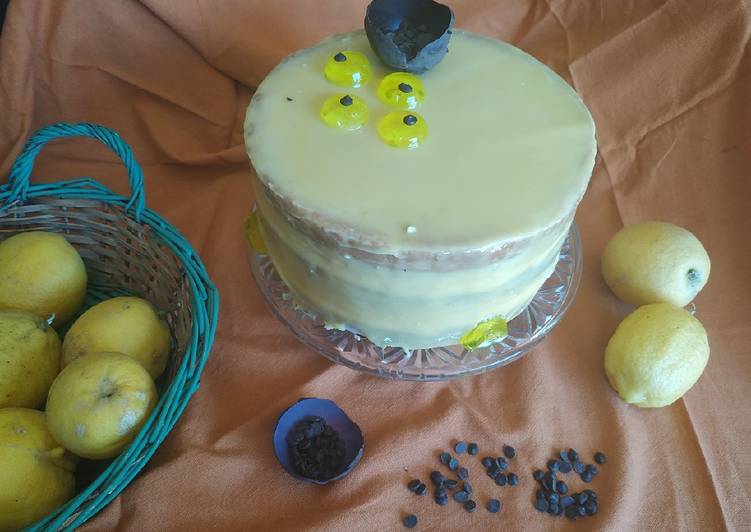 Tarta tres pisos de limón