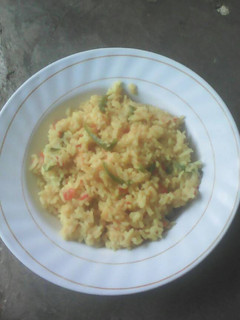 A picture of Tumeric rice.