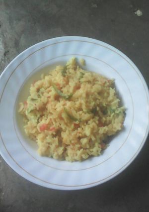 A picture of Tumeric rice.