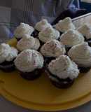 Cupcake vegani con cioccolato e frosting al cocco