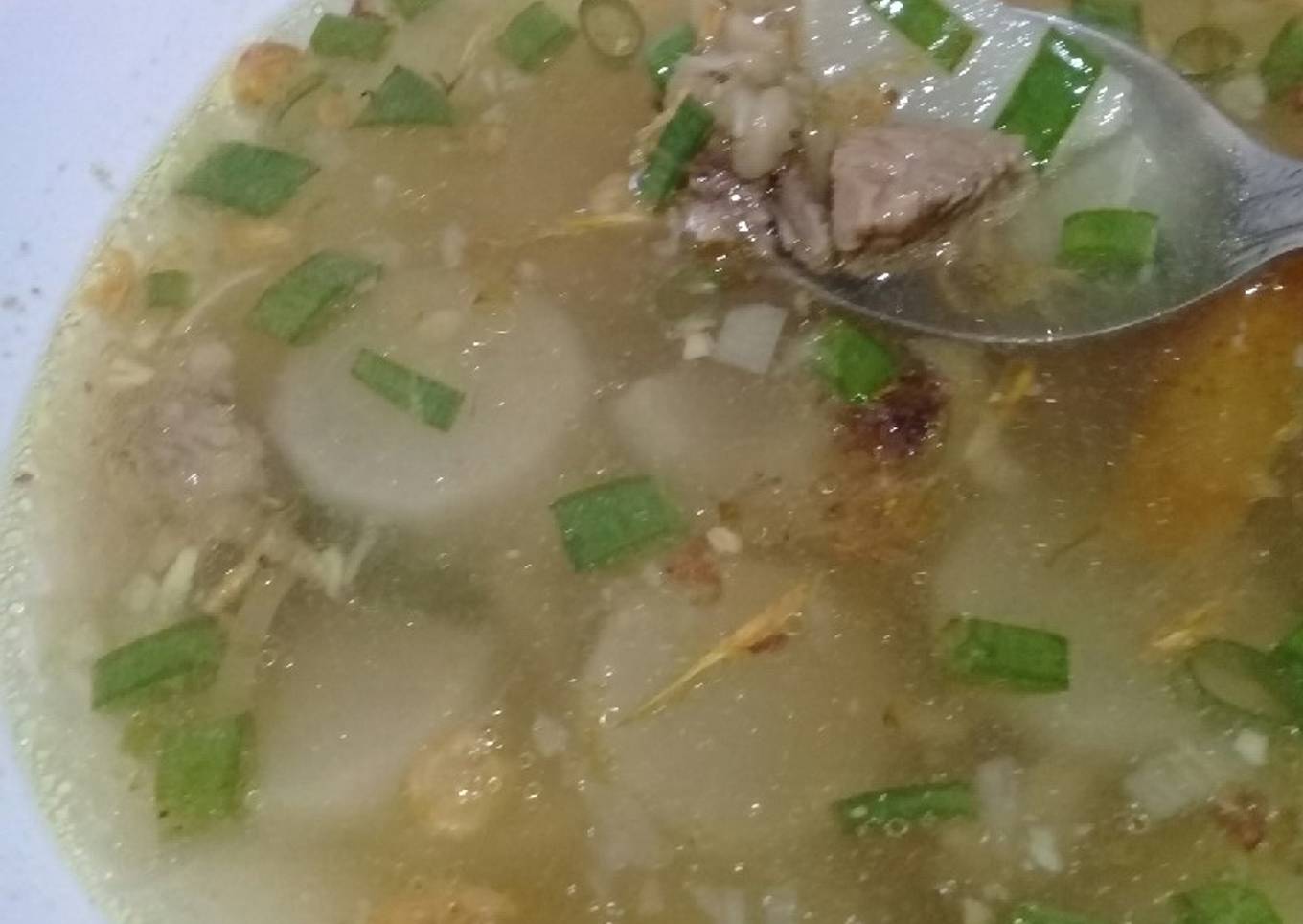 Soto daging sapi + lobak