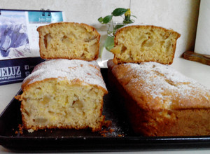 Una foto de Budín de manzanas esponjoso, muy húmedo y rendidor (salen dos)