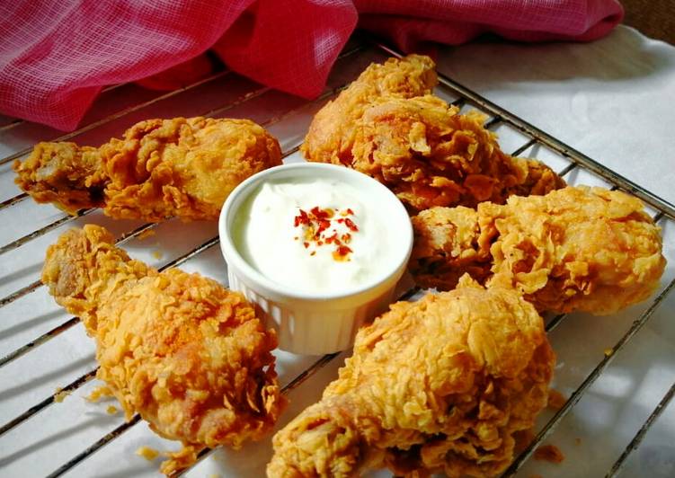 Recipe of Perfect Fried Chicken Legs (KFC Style)