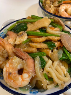 沙茶什錦炒烏龍 的食譜成品照片