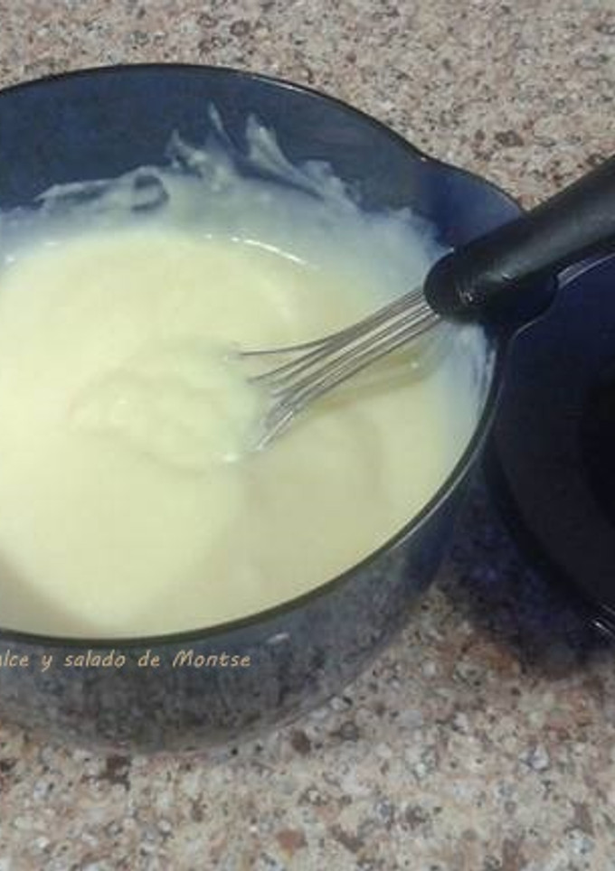 Una foto de Crema pastelera en microondas 