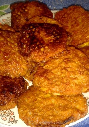 Фото Вафельные бризольки с мясом.