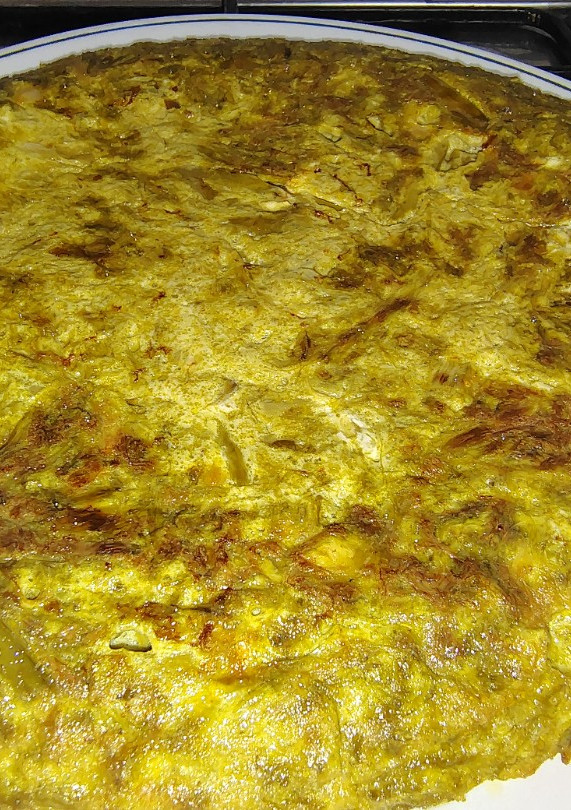 Una foto de Tortilla de espárragos trigueros
