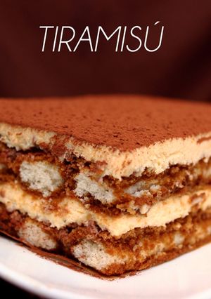 Una foto de Tiramisu sin nata