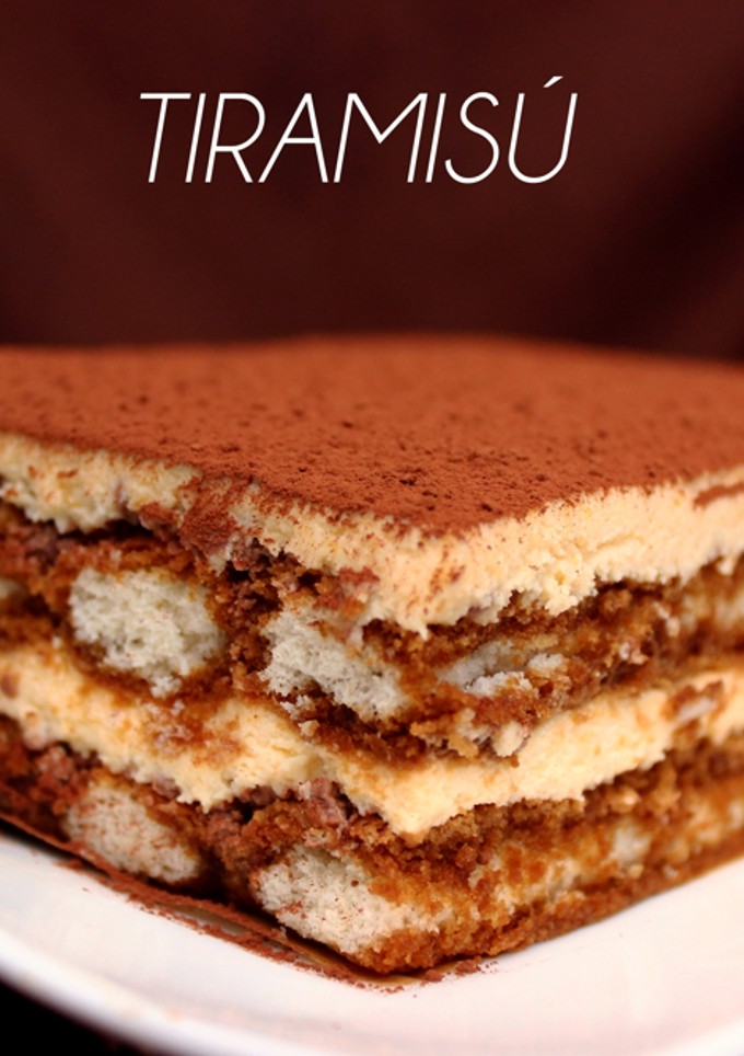 Una foto de Tiramisu sin nata
