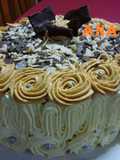 Torta decorada con Crema y Dulce de leche Casera 