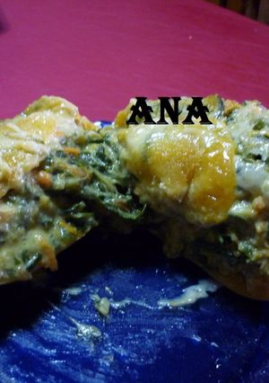 Una foto de Zapallo calabaza rellena de verduras 