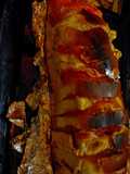 Asado a la parrilla de pan al libro