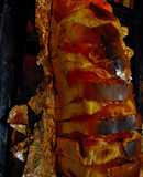 Asado a la parrilla de pan al libro