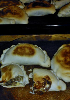 Una foto de Empanadas de falsa morcilla de arroz