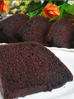 Foto resep Japanese Dark Pearl Chocolate Chiffon Cake