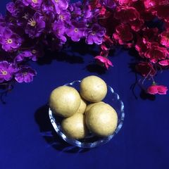 Besan Ladoo A picture of Besan Ladoo.