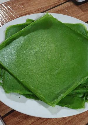 Una foto de Creps de espinaca