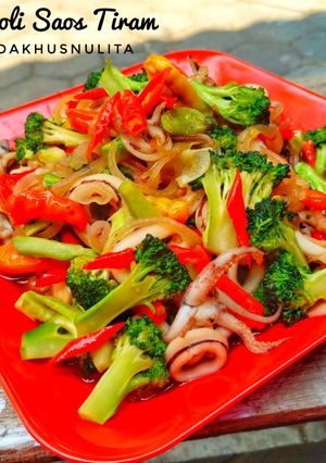 Foto resep Cumi Brokoli Saos Tiram by Arinda