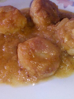 Una foto de Albondigas de merluza a la sidra