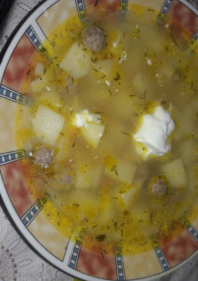 Суп с фрикадельками