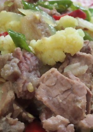 Foto resep Tumis daging dan kembang kol