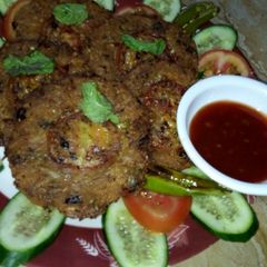 Aloo ke Chapli Kabab A picture of Aloo ke Chapli Kabab.