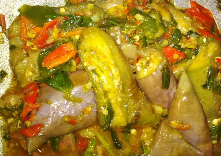 Resep masakan Sambal bawang cobek terong | Cara Bikin Sambal bawang cobek terong Yang Enak Banget