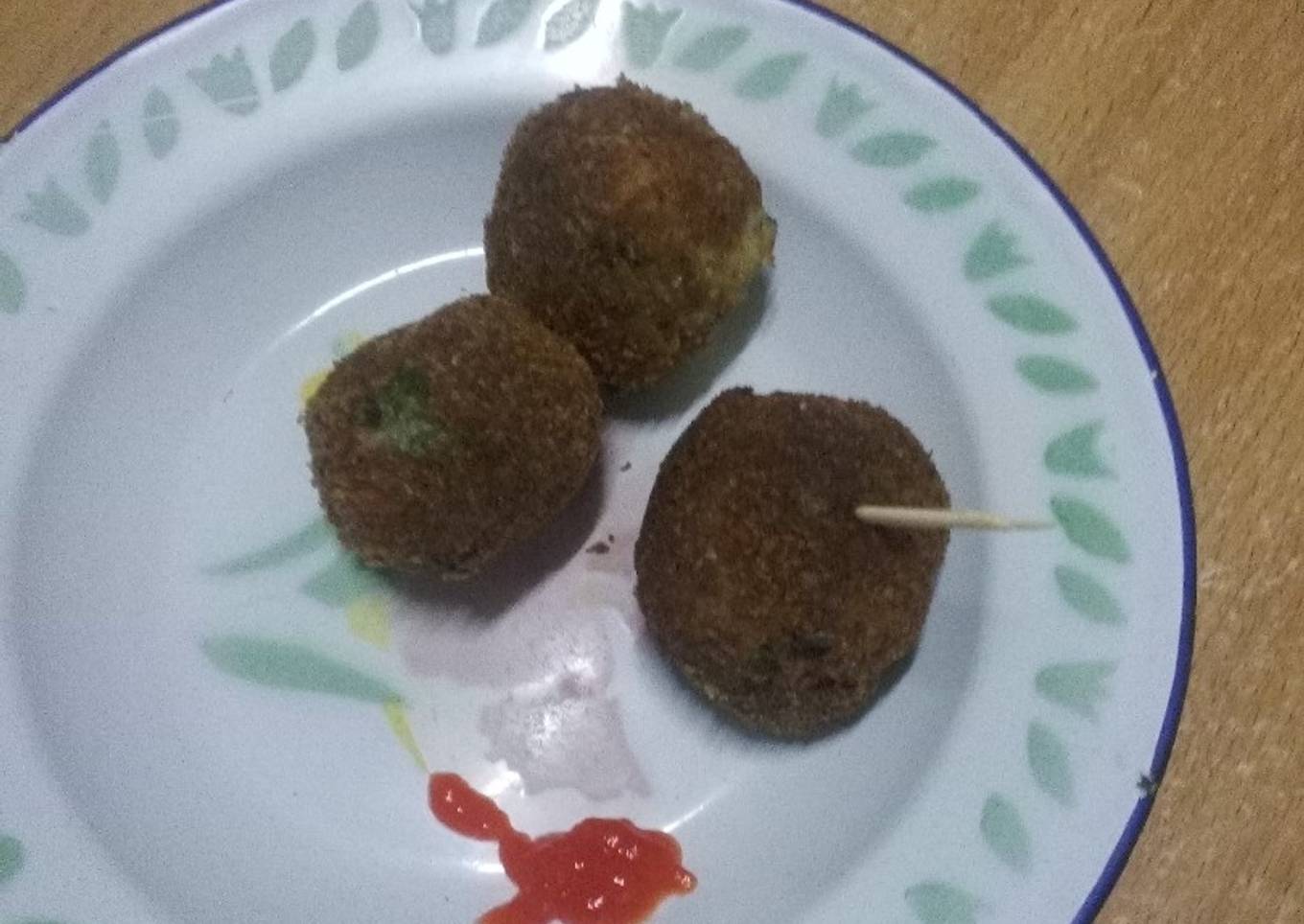 Potato and egg Kebab