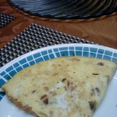 A picture of Bacon Stuffed Omelette.