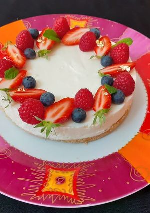 Une photo de Cheesecake fruits rouges,
